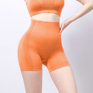 Melange seamless yoga shorts wholesale