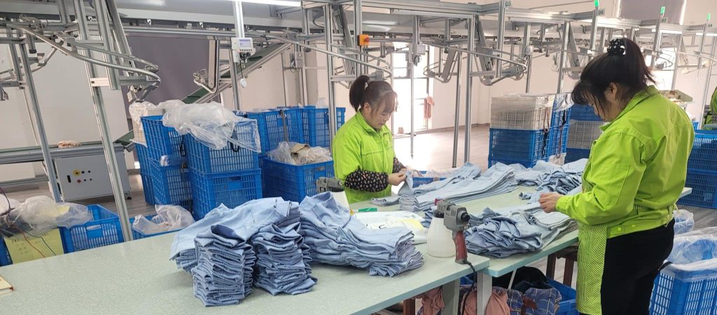 Private label activewear manufacturing workshop for Australian brands - MAES Factory Direct.